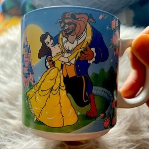 Vintage Disney mug Beauty and the Beast